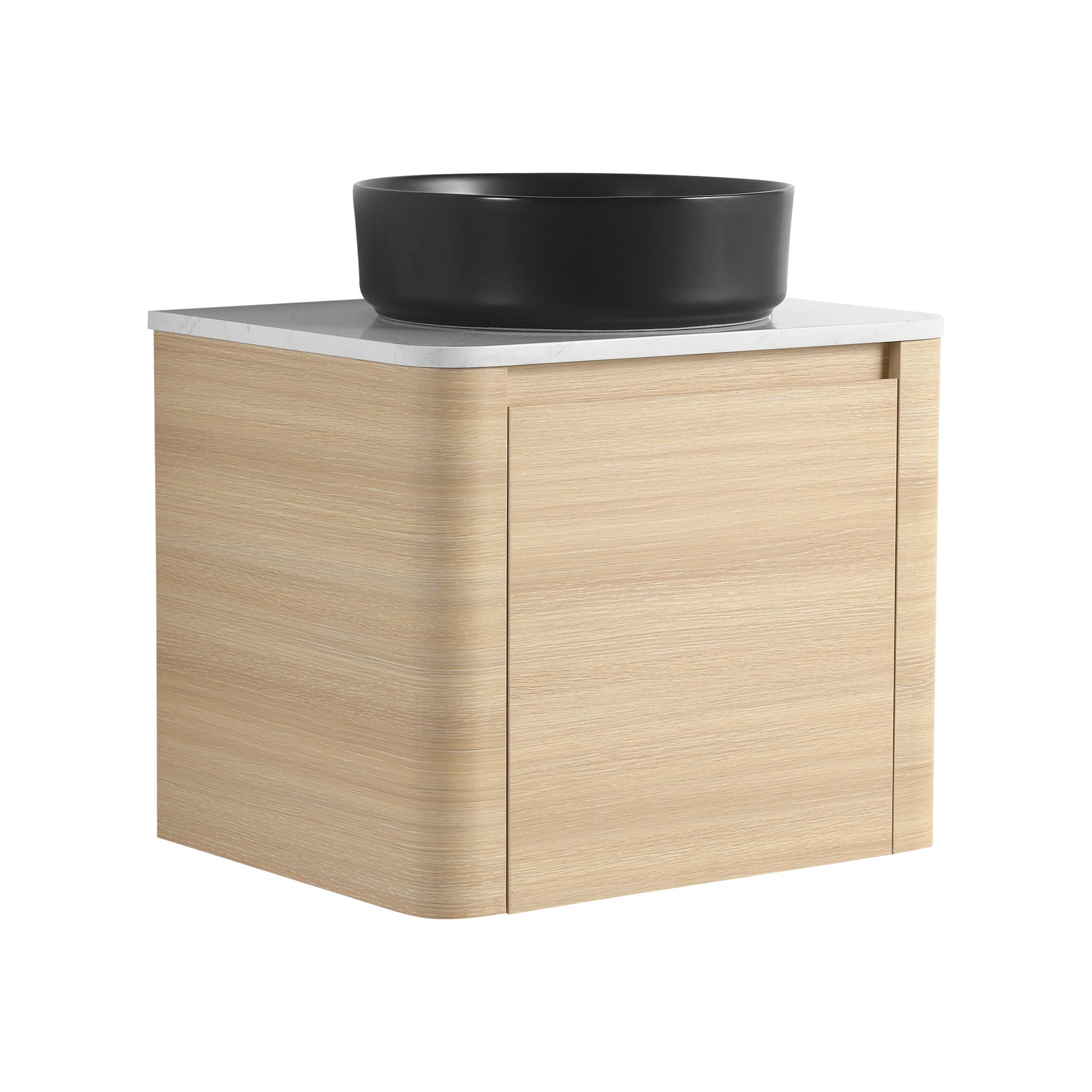Mounted Bathroom Vanity With Art Sink & 2 Soft Close Doors