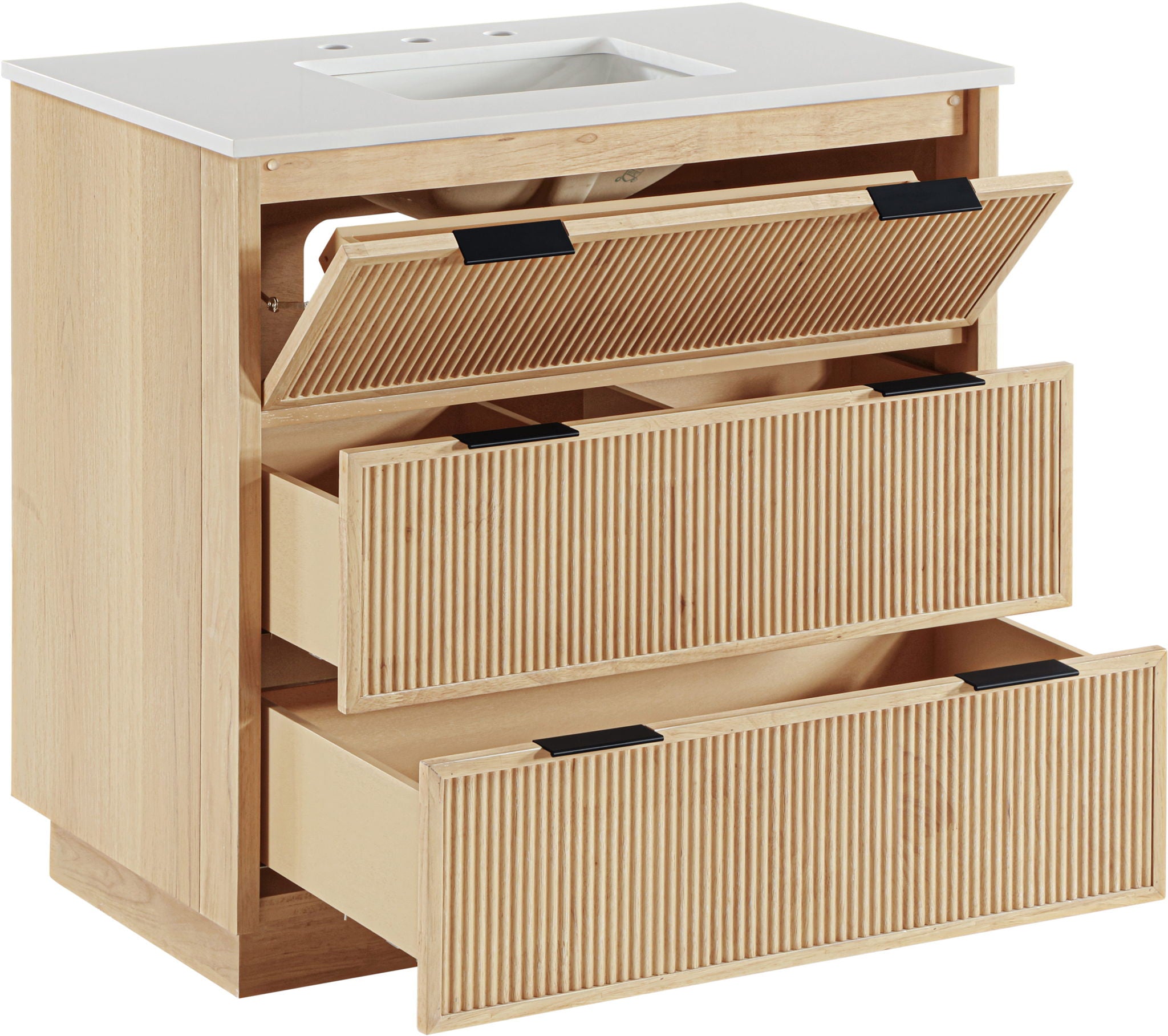 Willard - Engineered Stone And Solid Wood Bathroom Vanity