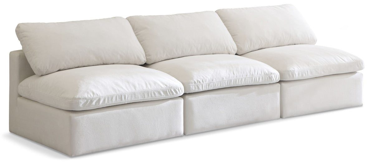 Plush - Modular Armless 3 Seat Sofa