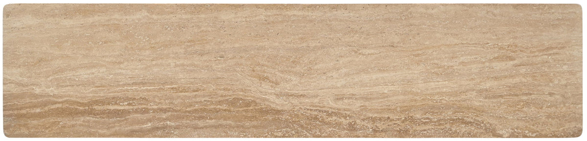 Varenna - 69" Genuine Marble And Acacia Wood Media Console