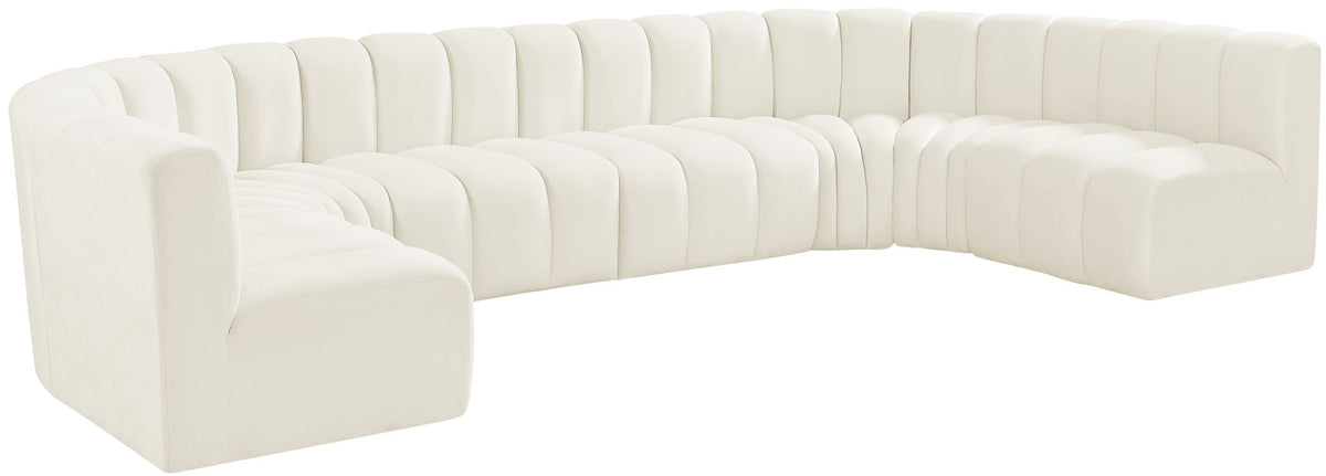 Arc - Velvet Modular U-Shaped Sectional