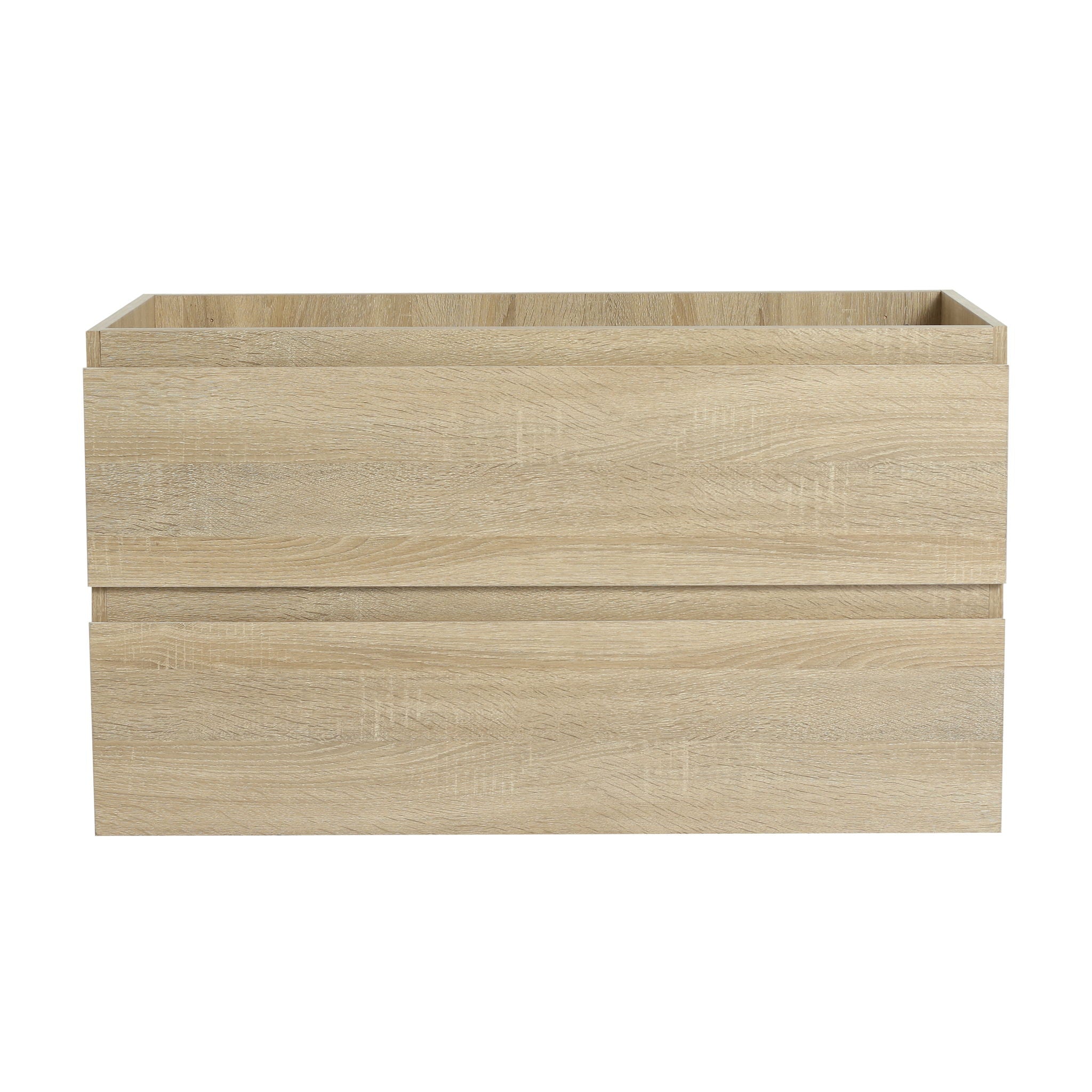 Wall Mounted Bathroom Vanity & Sink, 2 Soft Close Drawers