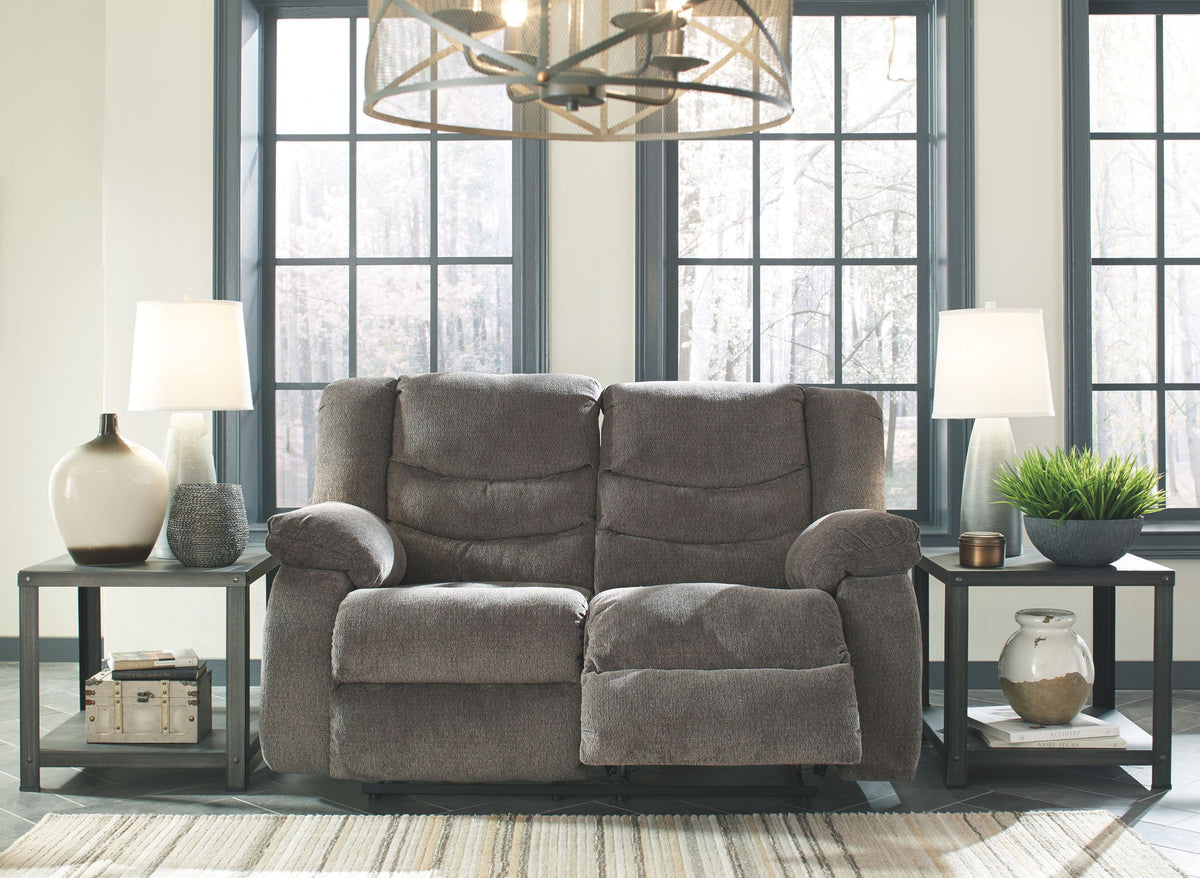 Tulen - Reclining Loveseat - Gray