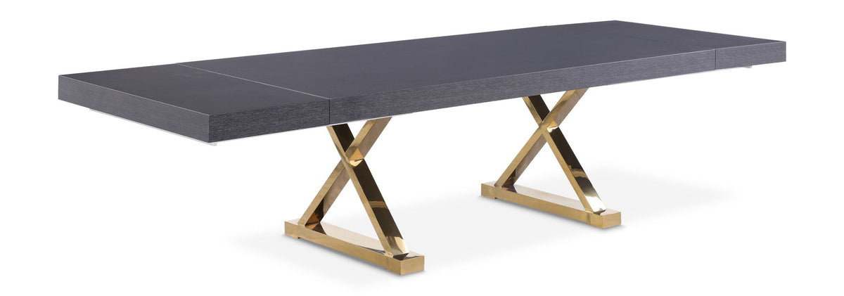 Excel - Extendable Dining Table with Gold Base