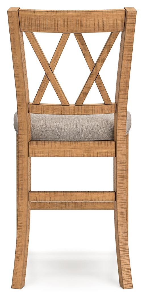 Havonplane - Upholstered Barstool (Set of 2) - Brown