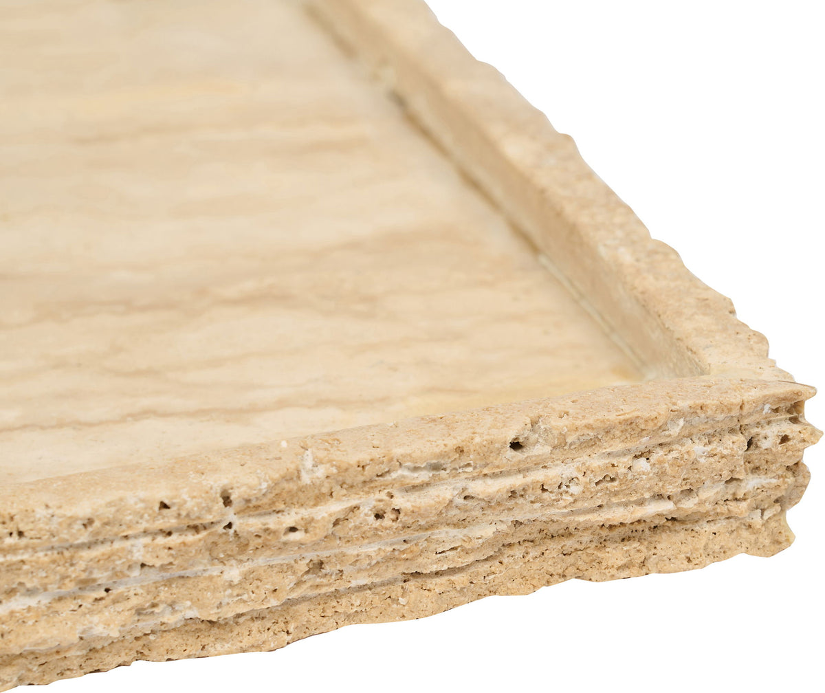 Chambers - Travertine Tray - Beige
