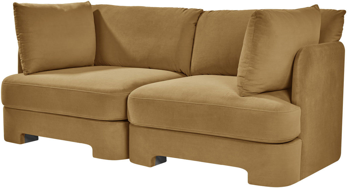 Hammond - Velvet Performance Fabric Upholstered 2 Piece Loveseat