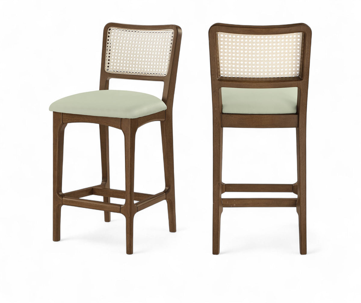 Atrium - Counter Stool With Brushed Brown Base (Set of 2)