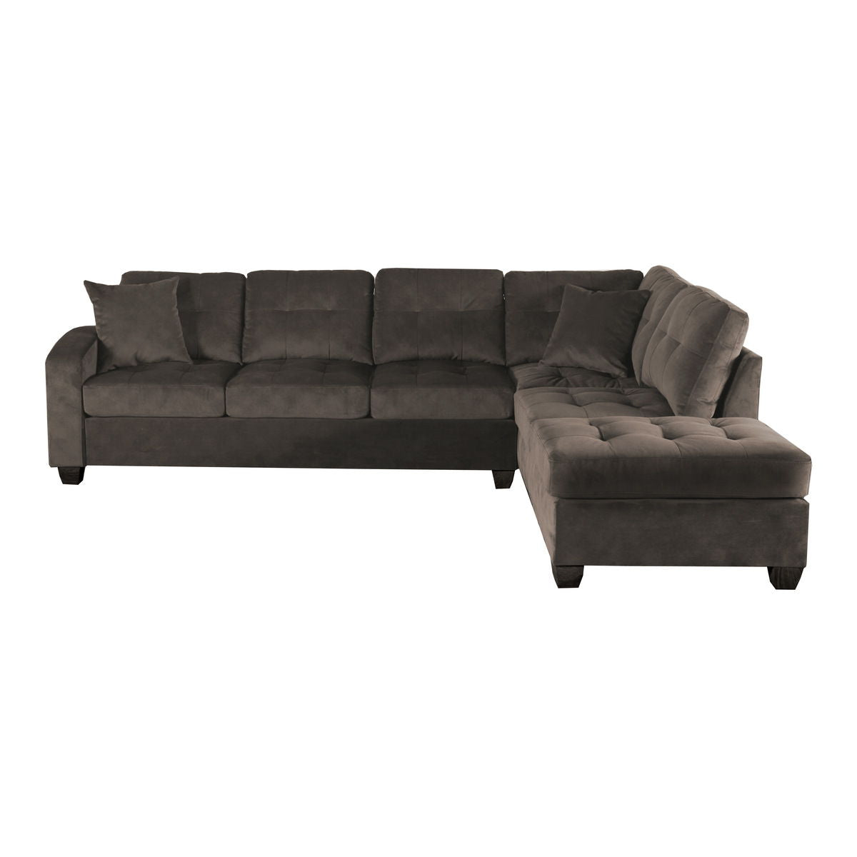 Emilio - 3 Piece Reversible Sectional With Ottoman