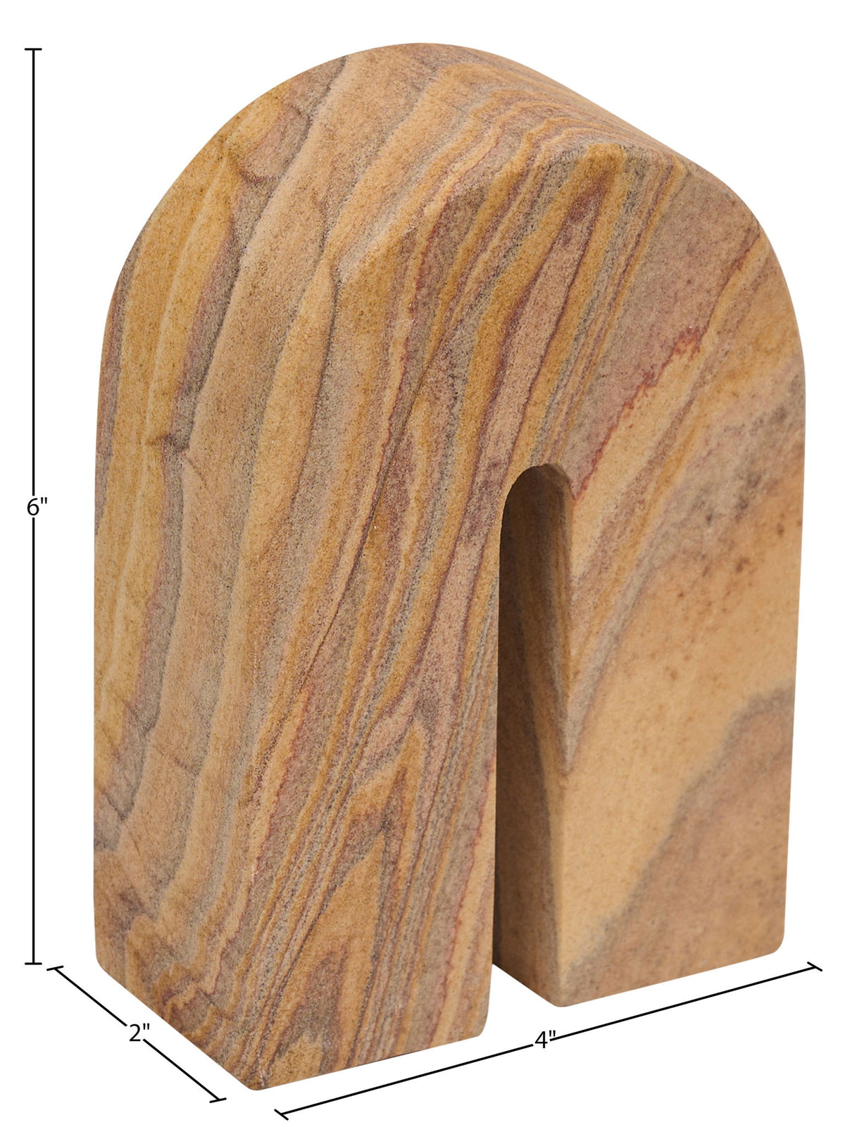 Phillipe - Genuine Sandstone Bookend - Sand