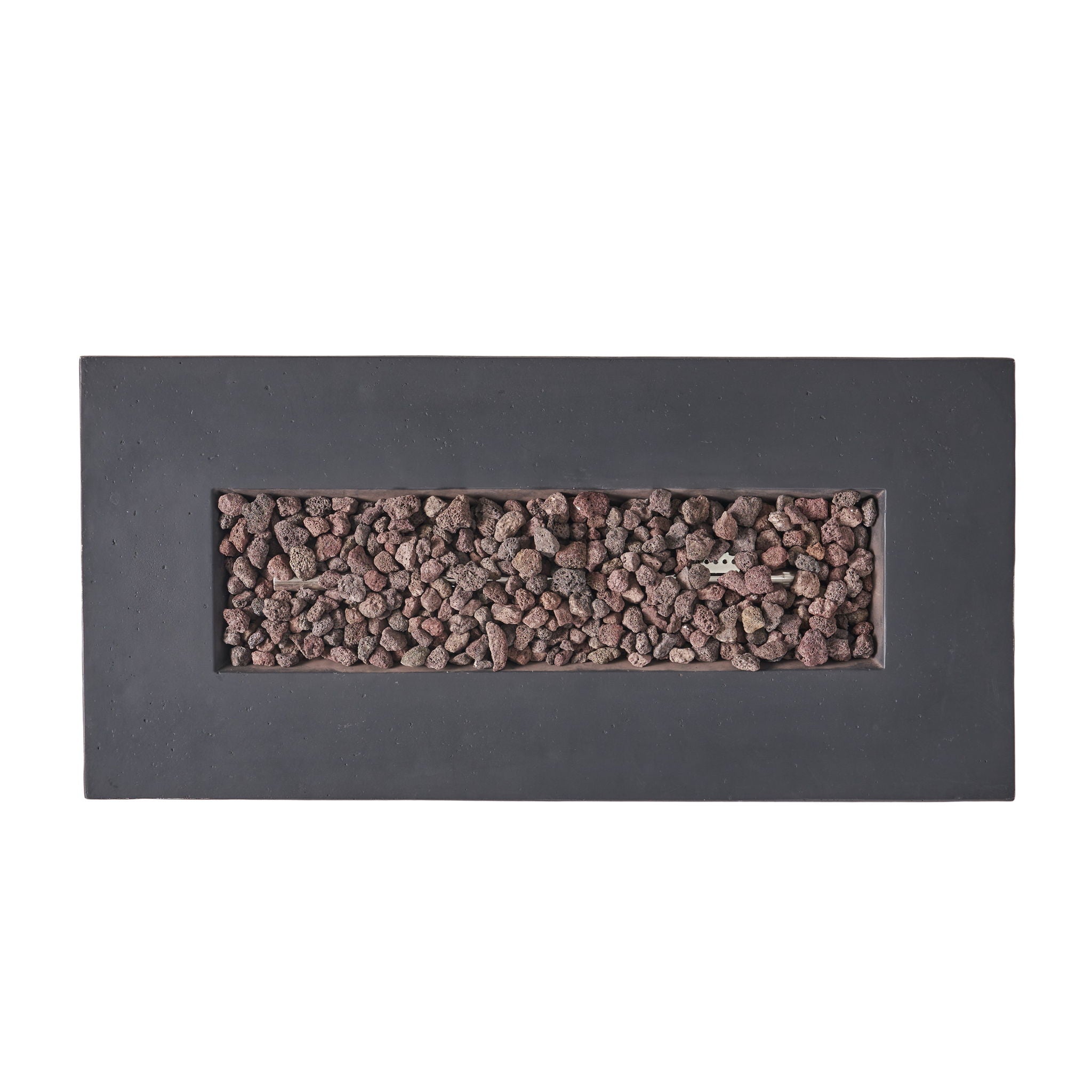 Contemporary Outdoor 40, 000 Btu Propane Fire Pit - Dark Gray