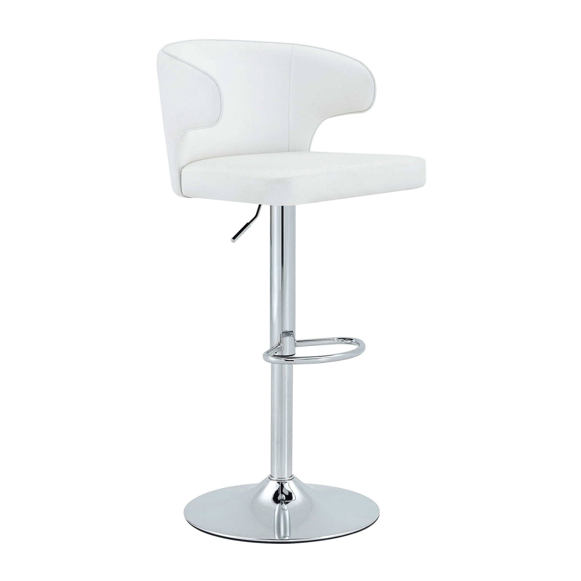 Adjustable Swivel Bar Chair With Ergonomic High Back Design