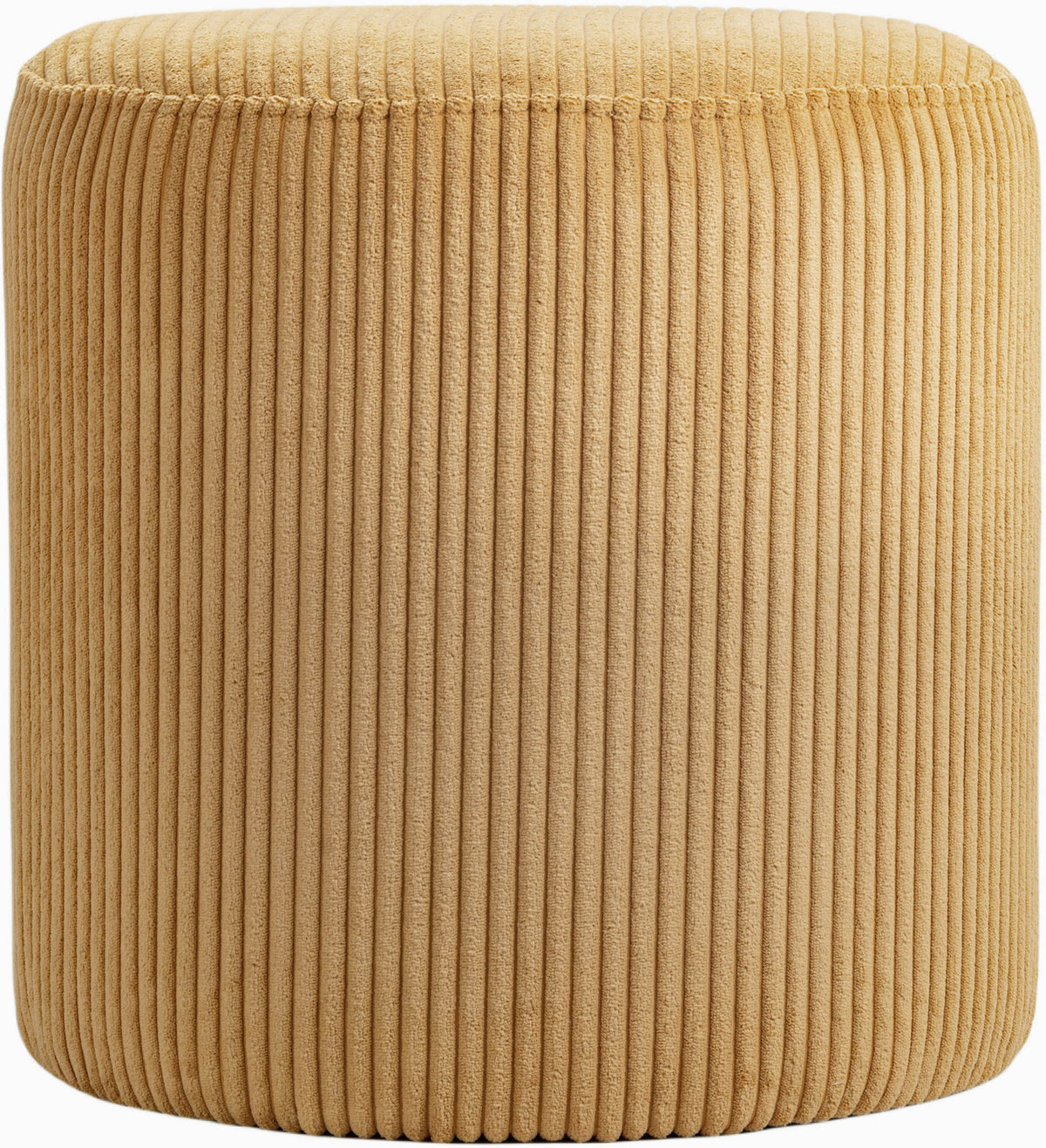 Roy - Round Microsuede Ottoman / Stool