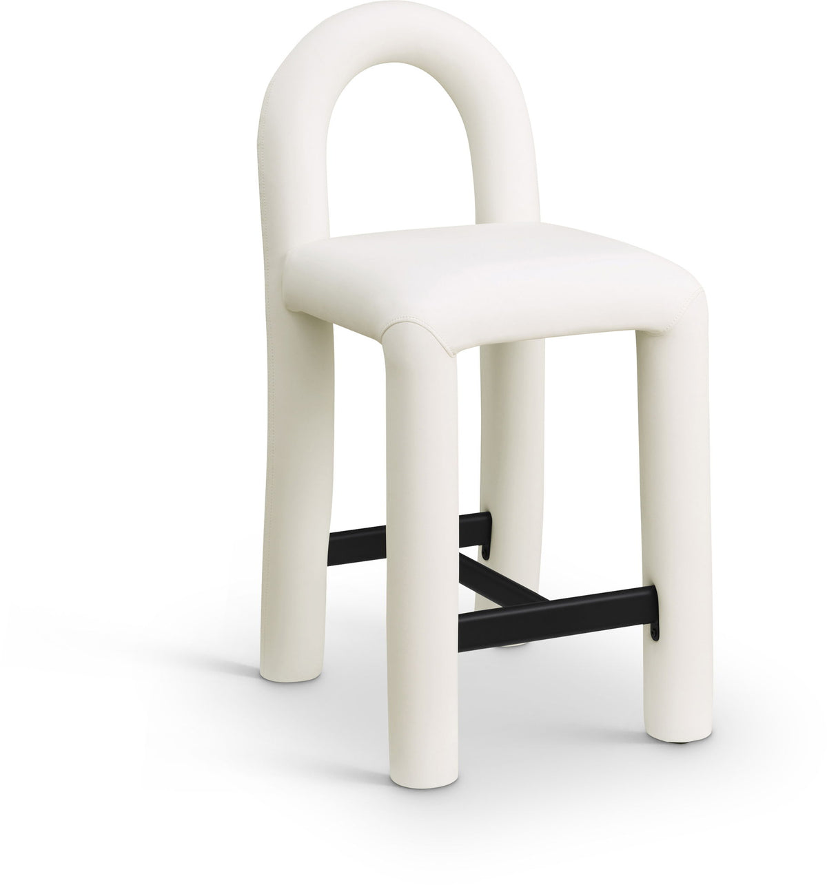 Amari - Faux Leather Stool