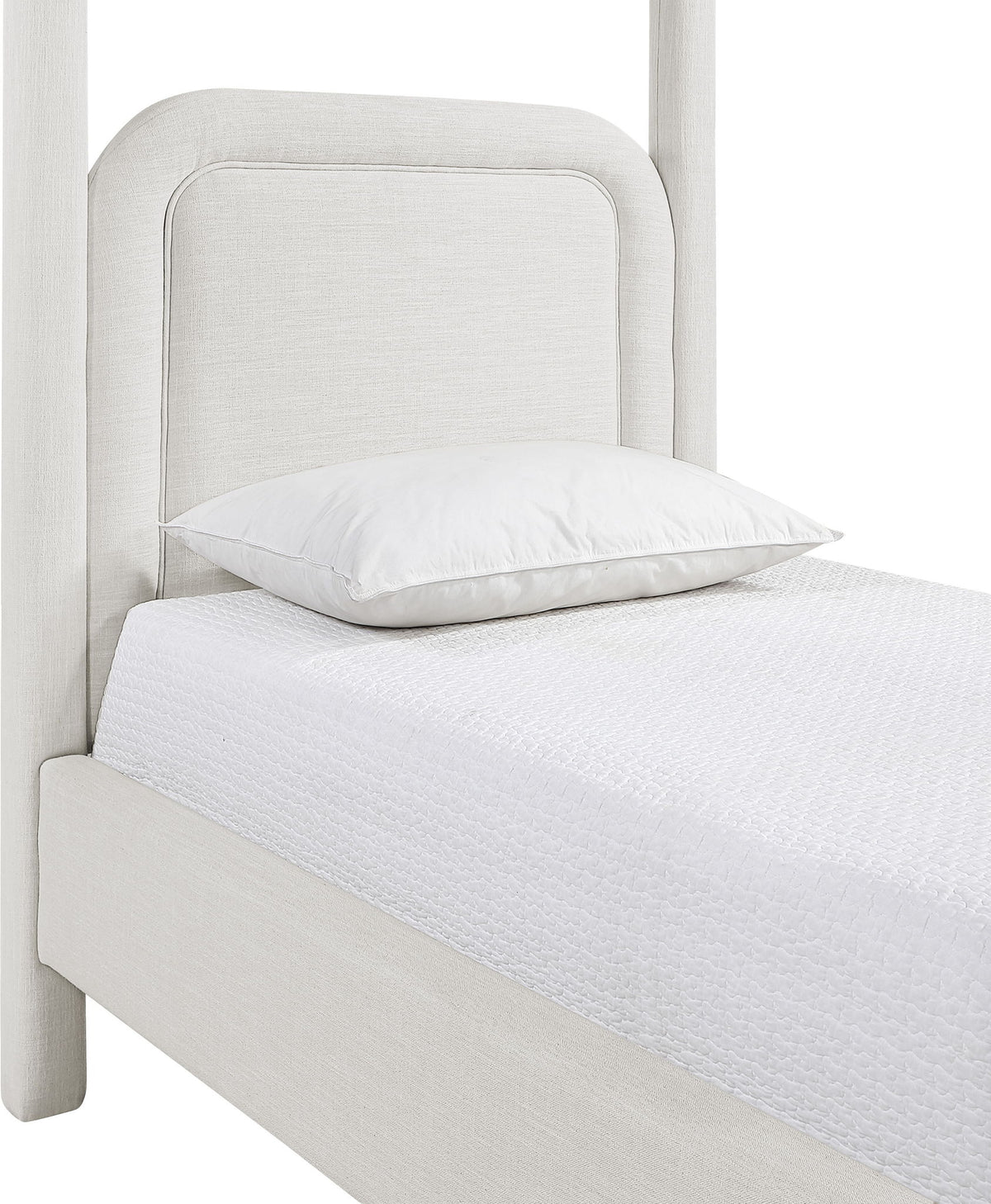 Salina - Linen Textured Fabric Upholstered Bed