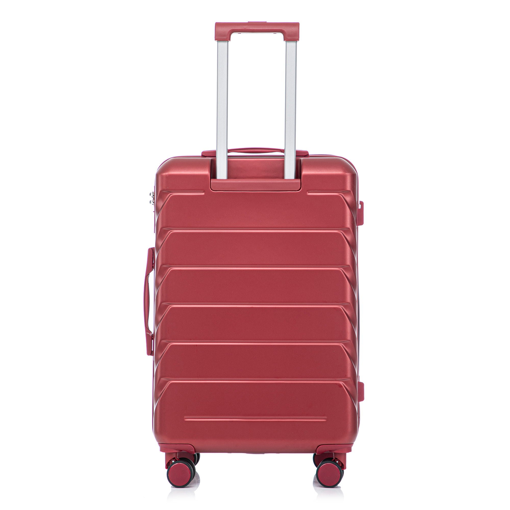 Hard Shell Luggage With Scratch Resistant Surface, 4 Wheels, Combination Lock & Side Hooks