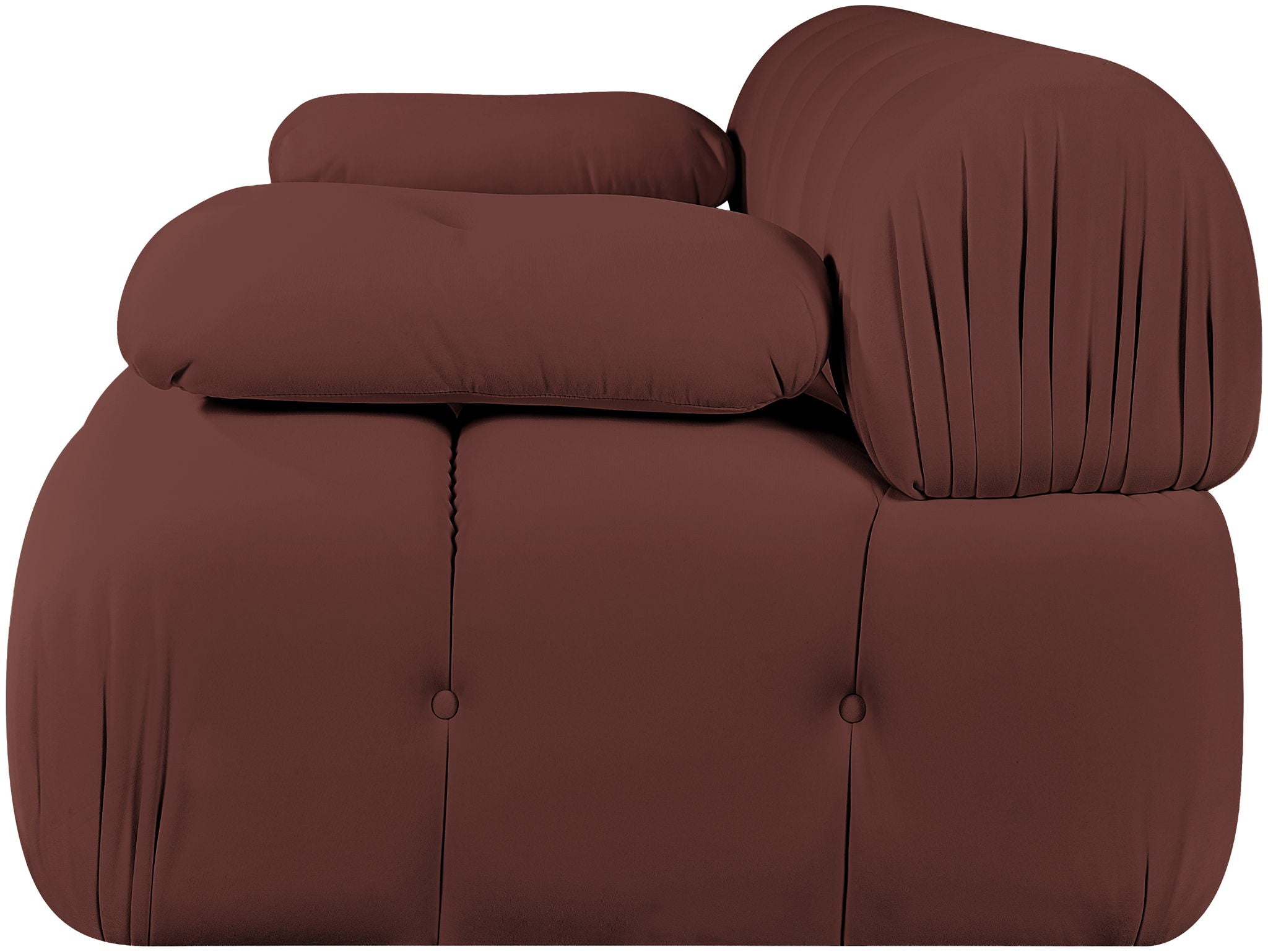 Orin - Velvet Performance Fabric Upholstered 2 Piece Modular Sofa