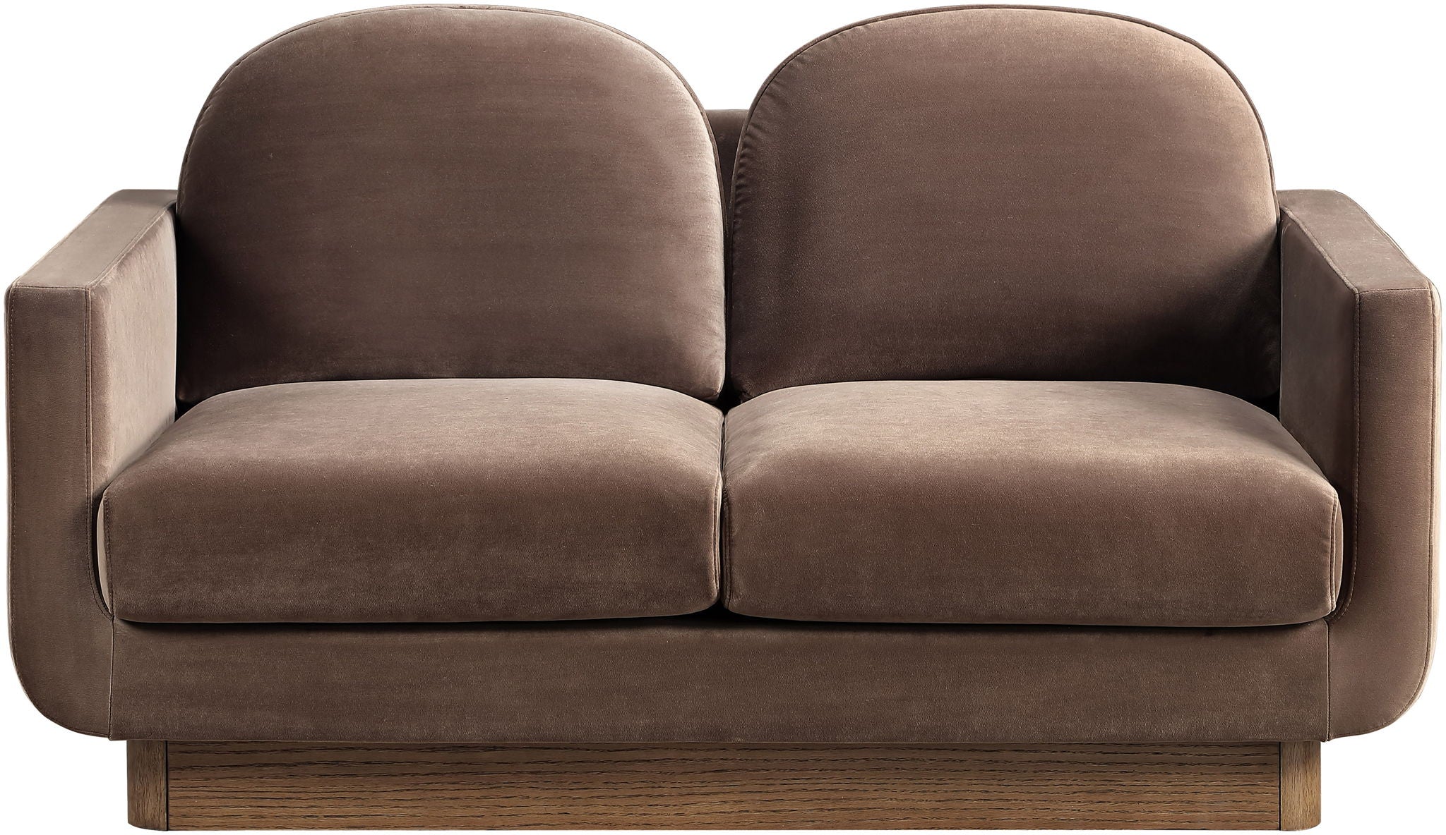 Diviento - Velvet Performance Fabric Upholstered Loveseat