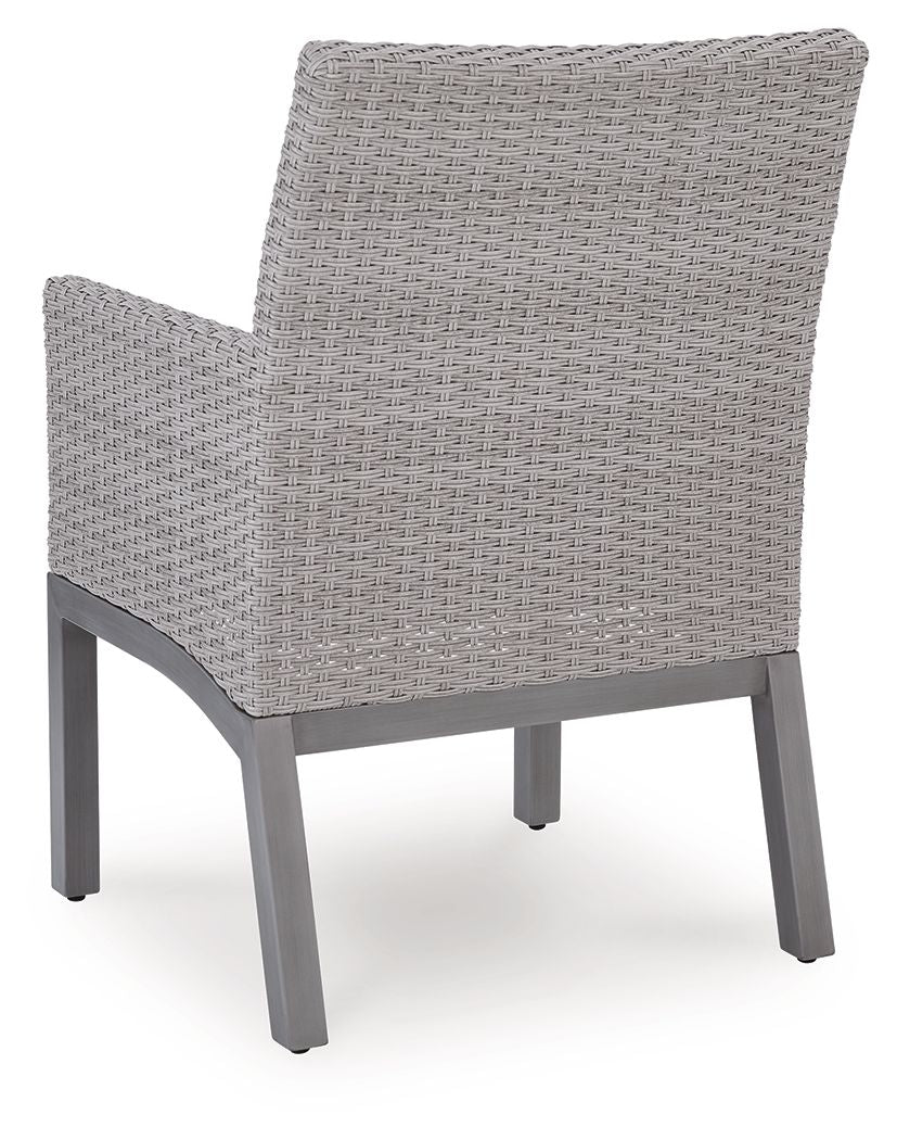 Half Moon Beach - Arm Chair With Cushion (Set of 2) - Blue / Gray