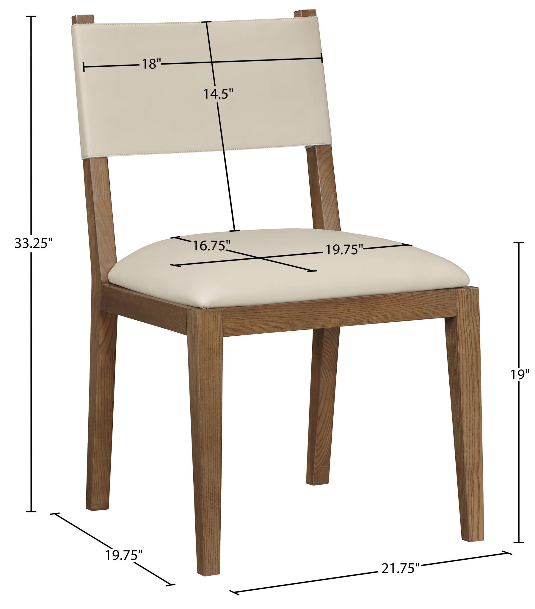 Avon - Vegan Leather Dining Side Chair (Set of 2)