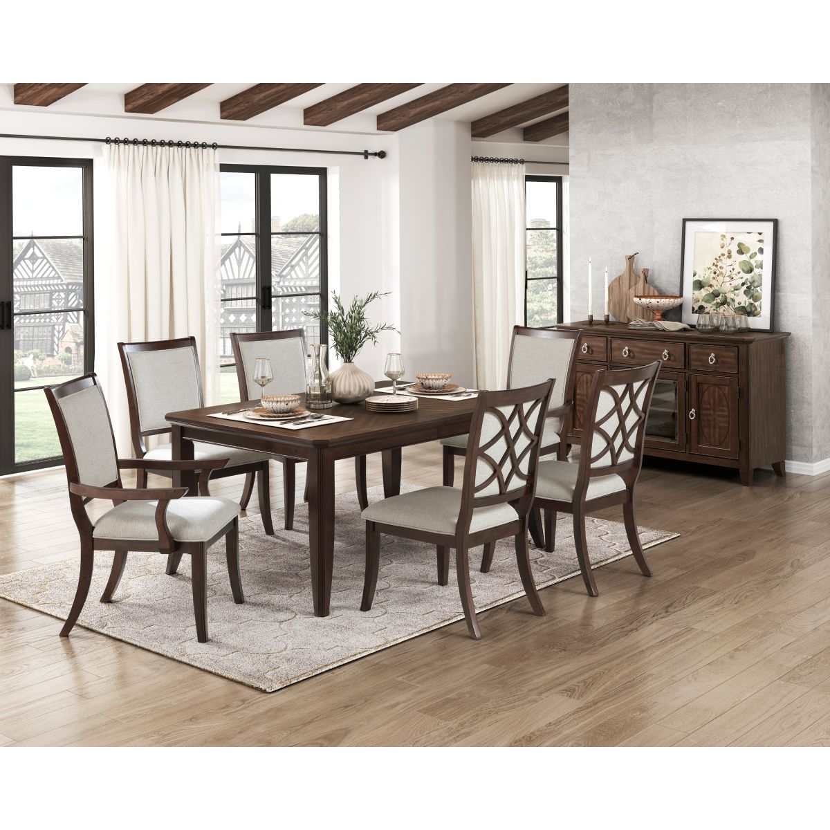 Claymont - Arm Chair (Set of 2) - Dark Brown