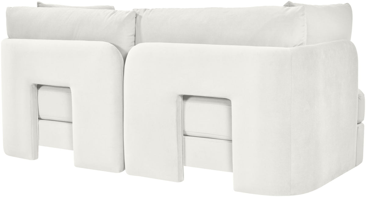 Hammond - Velvet Performance Fabric Upholstered 2 Piece Loveseat