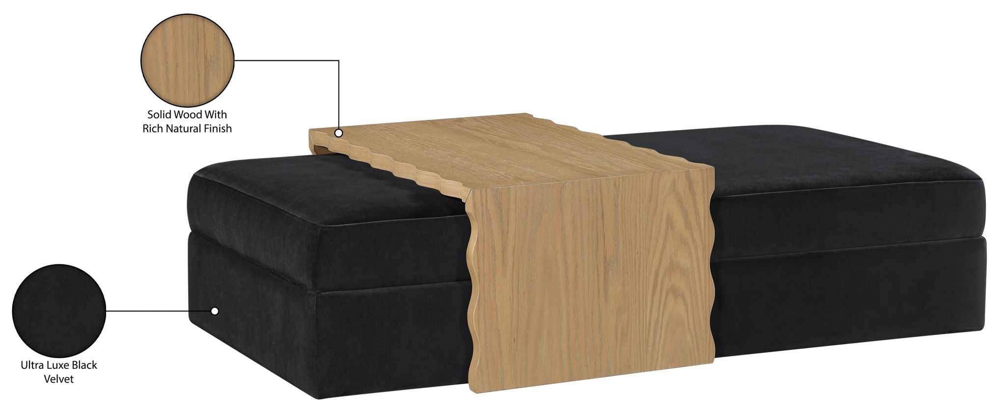 Woodra - Coffee Table / Ottoman