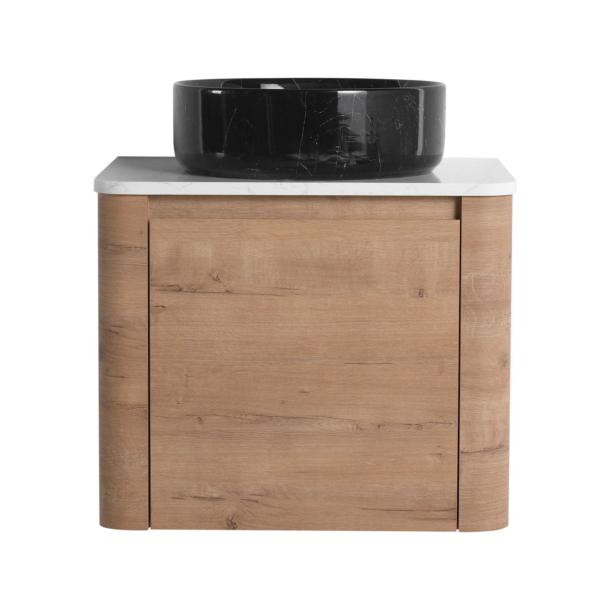 Wall Mounted Bathroom Vanity With Art Sink & 1 Soft Close Door