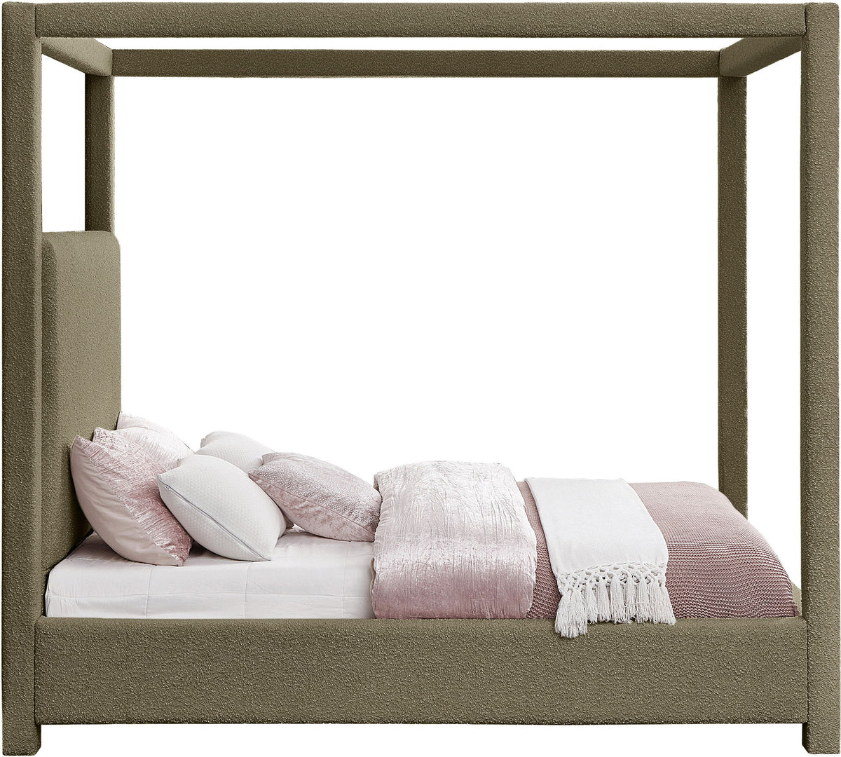 Eden - Boucle Fabric Upholstered Bed