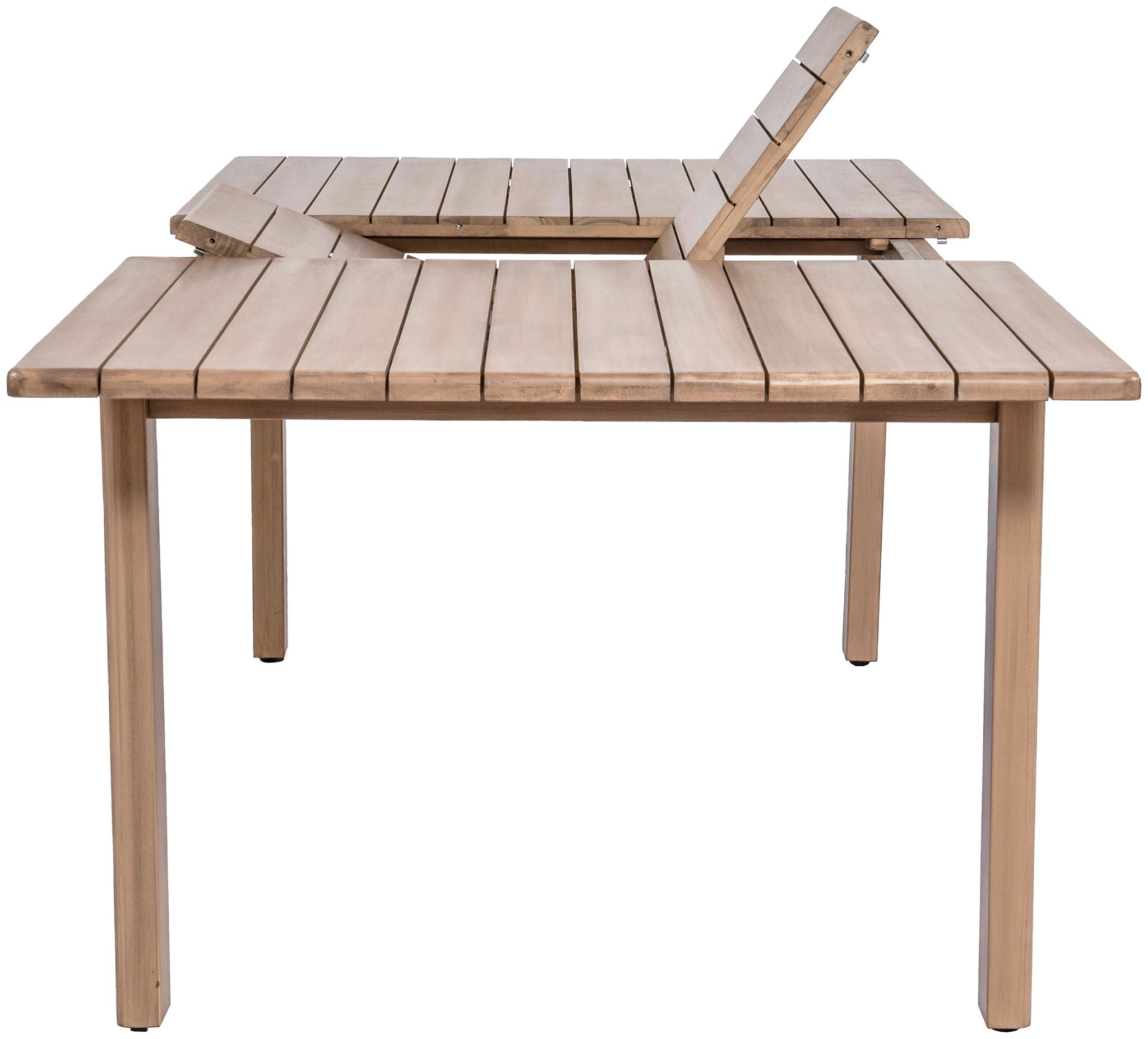 Newport - Acacia Wood 86.75" / 108" Outdoor Patio Dining Table - Natural