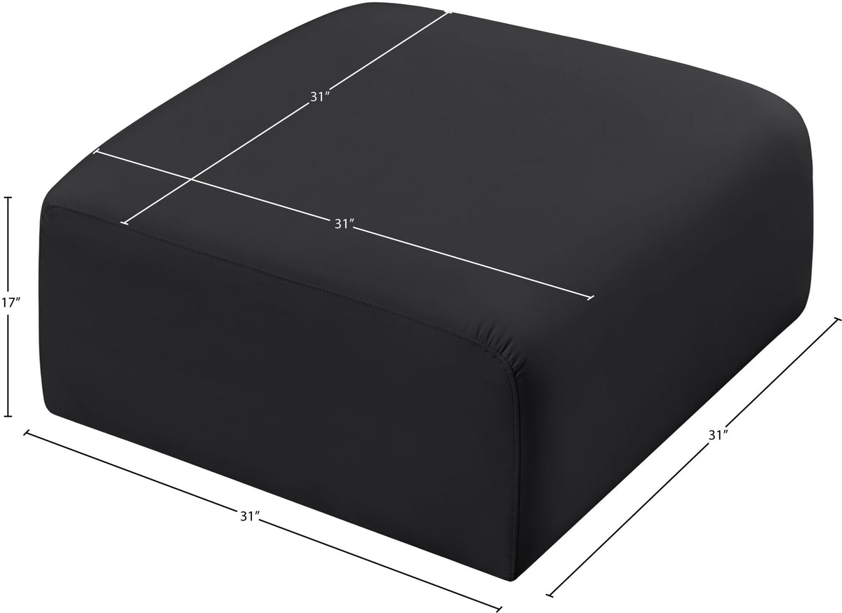 Arc - Faux Leather Ottoman