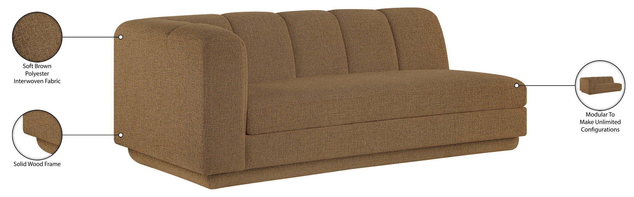 Modari - Fabric Upholstered Sofa