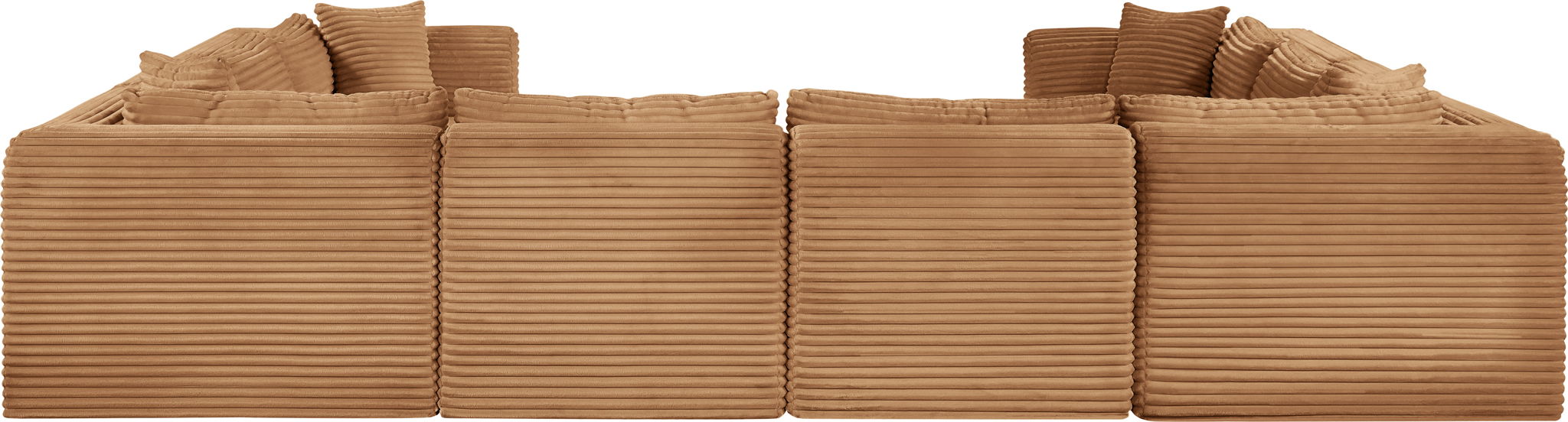Shaggy - Fabric 8 Piece Modular U-Shaped Sectional