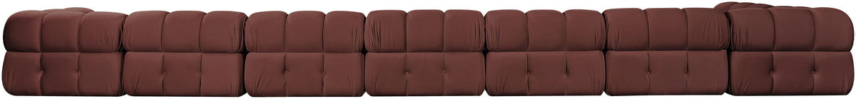 Orin - Velvet Performance Fabric Upholstered 8 Piece L-Shaped Sectional