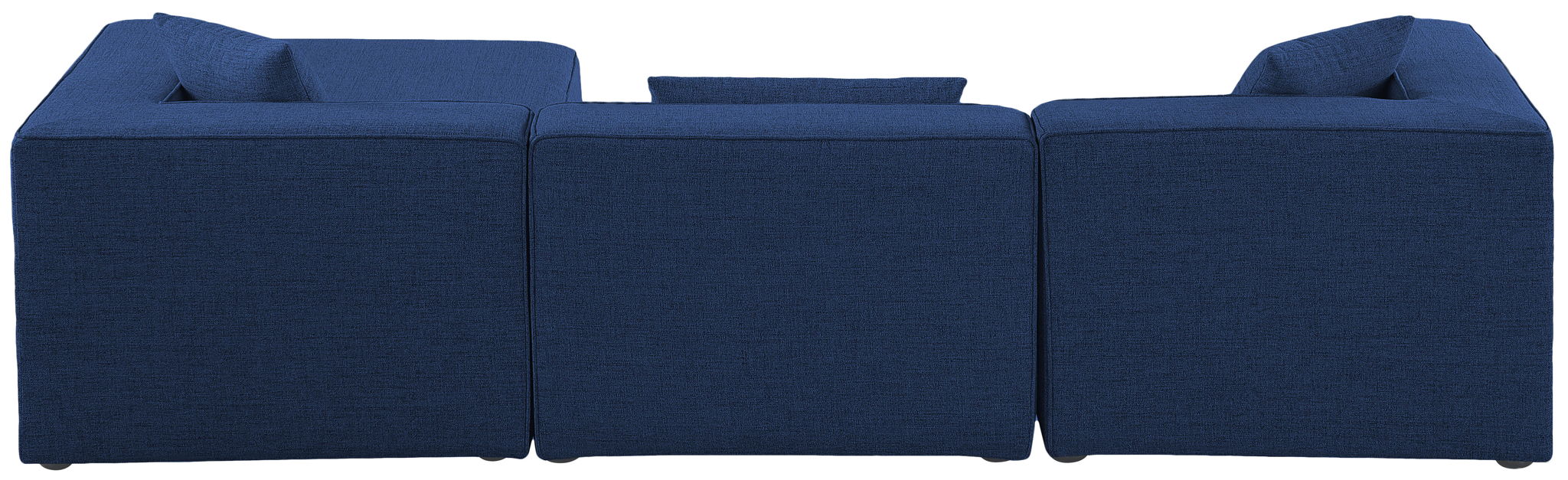 Cube - Linen 4 Piece Modular Sectional With Chaise