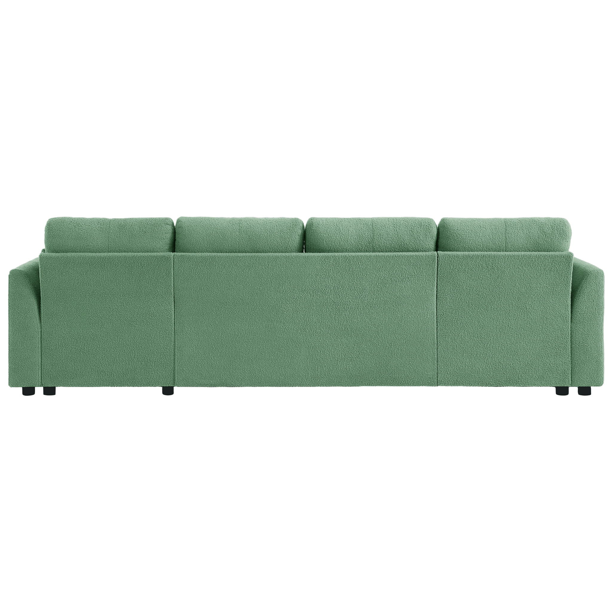 U-Shaped Sectional Sofa Bed With Storage And USB Ports