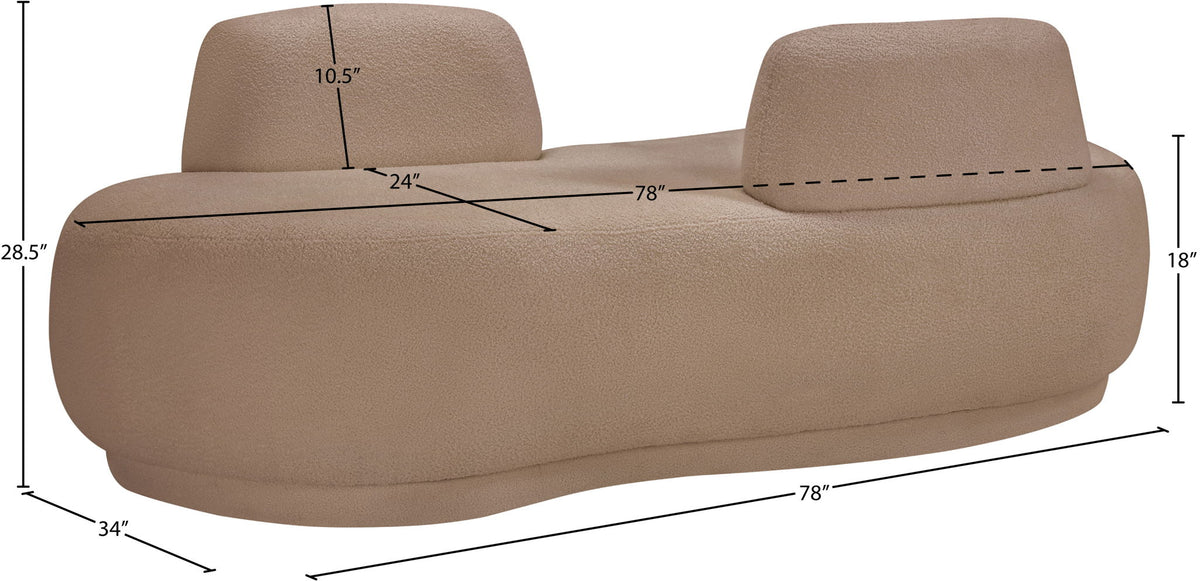 Argyle - Teddy Fabric Chaise / Loveseat