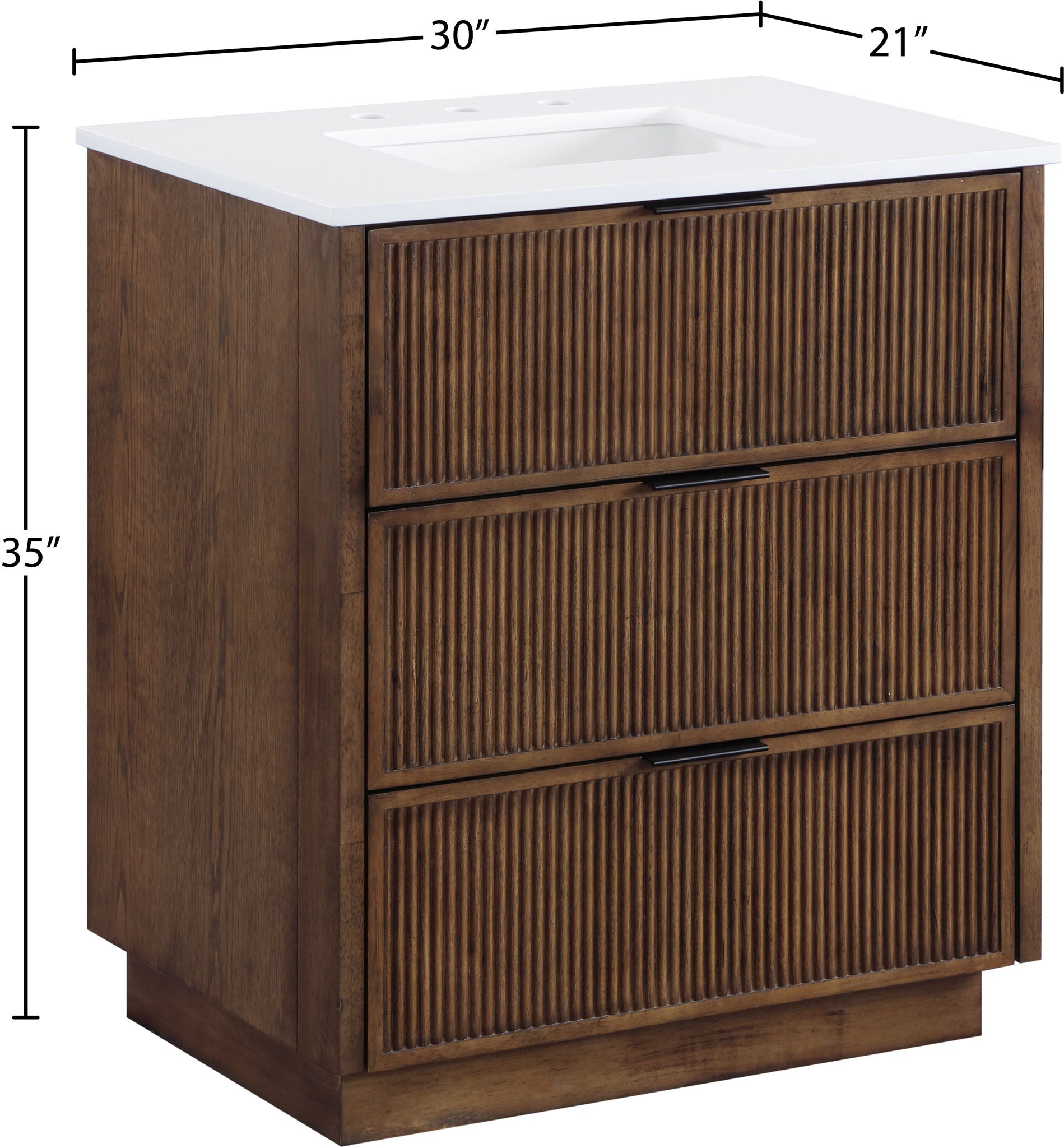 Willard - Engineered Stone And Solid Wood Bathroom Vanity