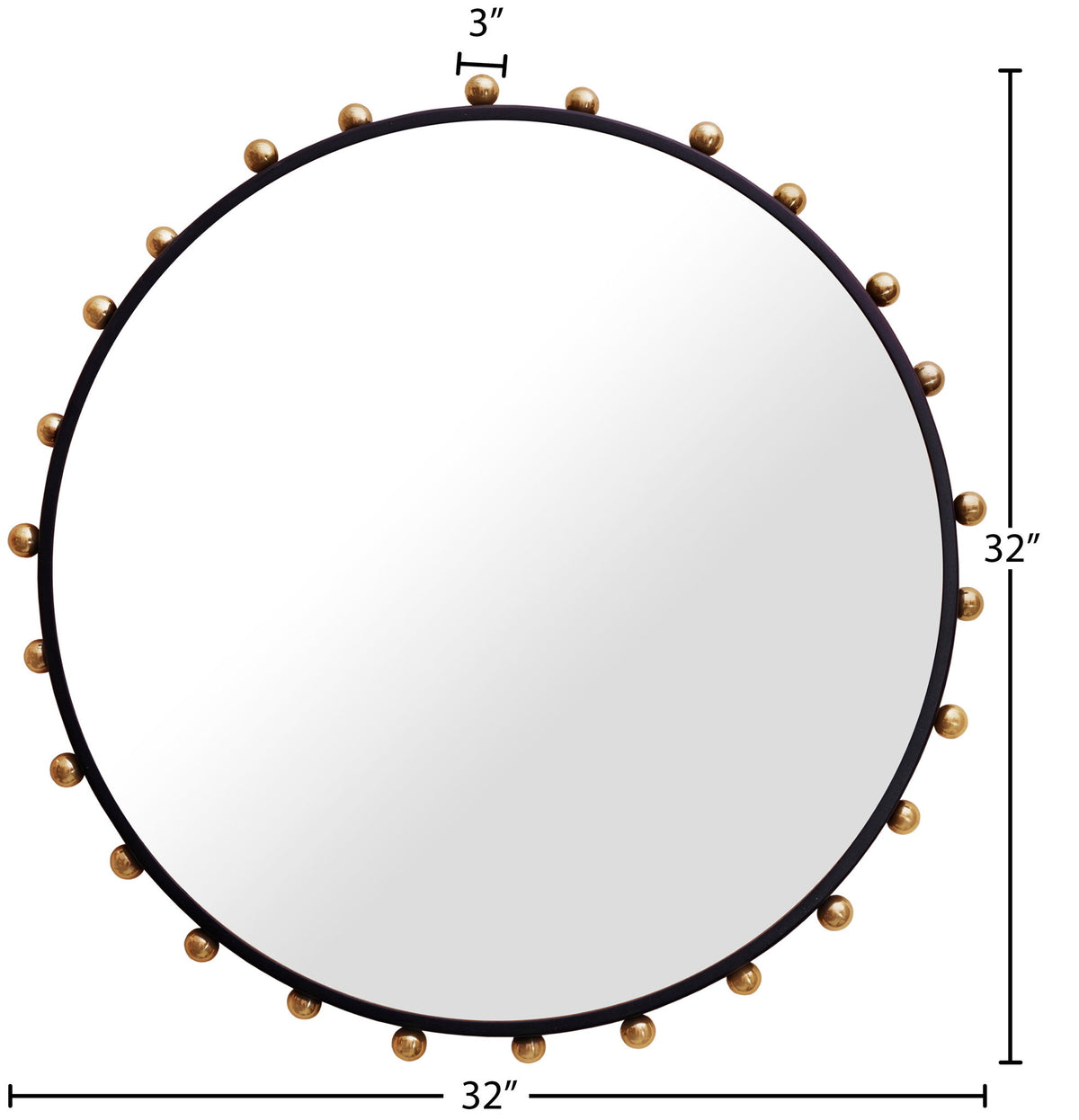 Raven - Mirror - Black / Gold