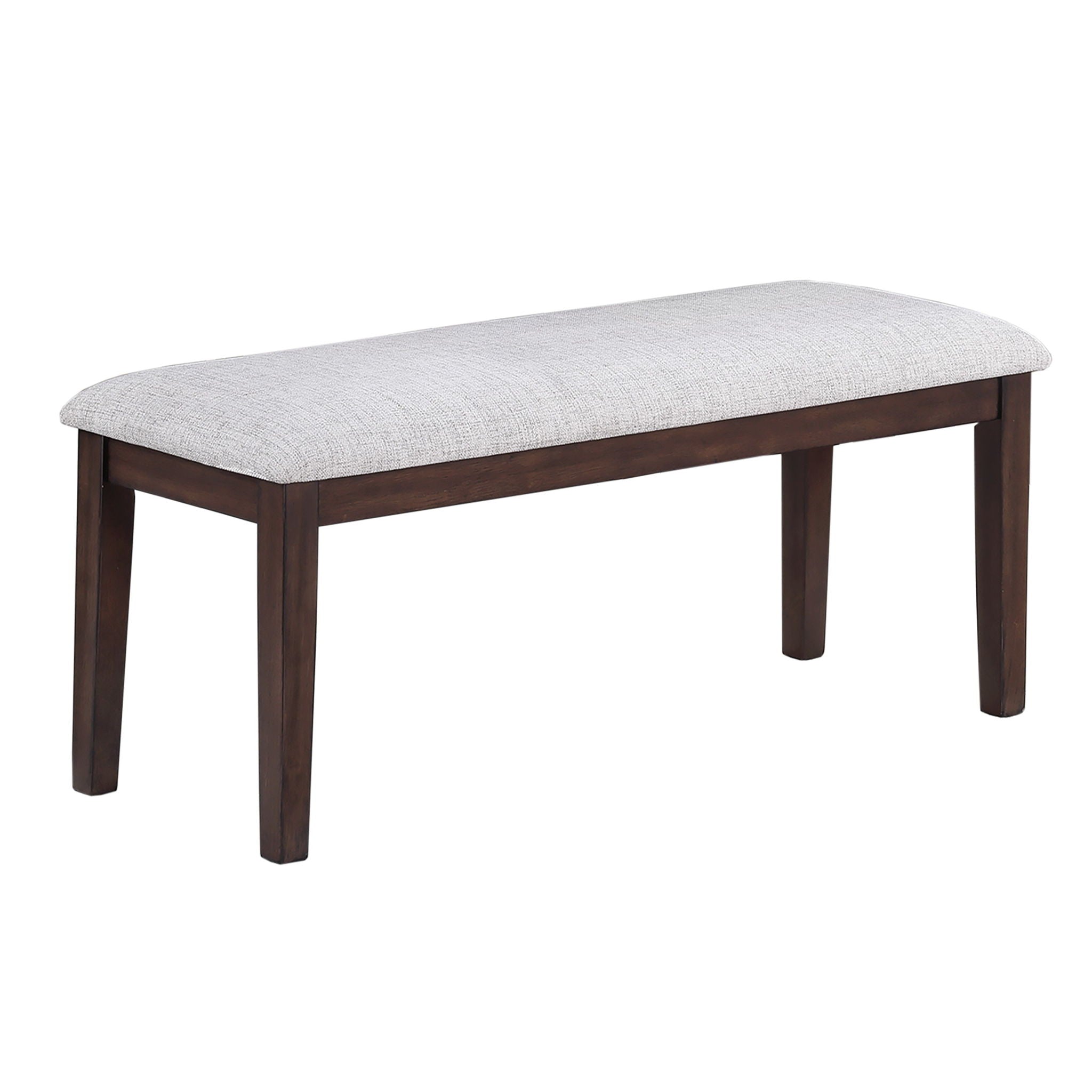 Cushion Padded Seat Dining Room Bench - Walnut