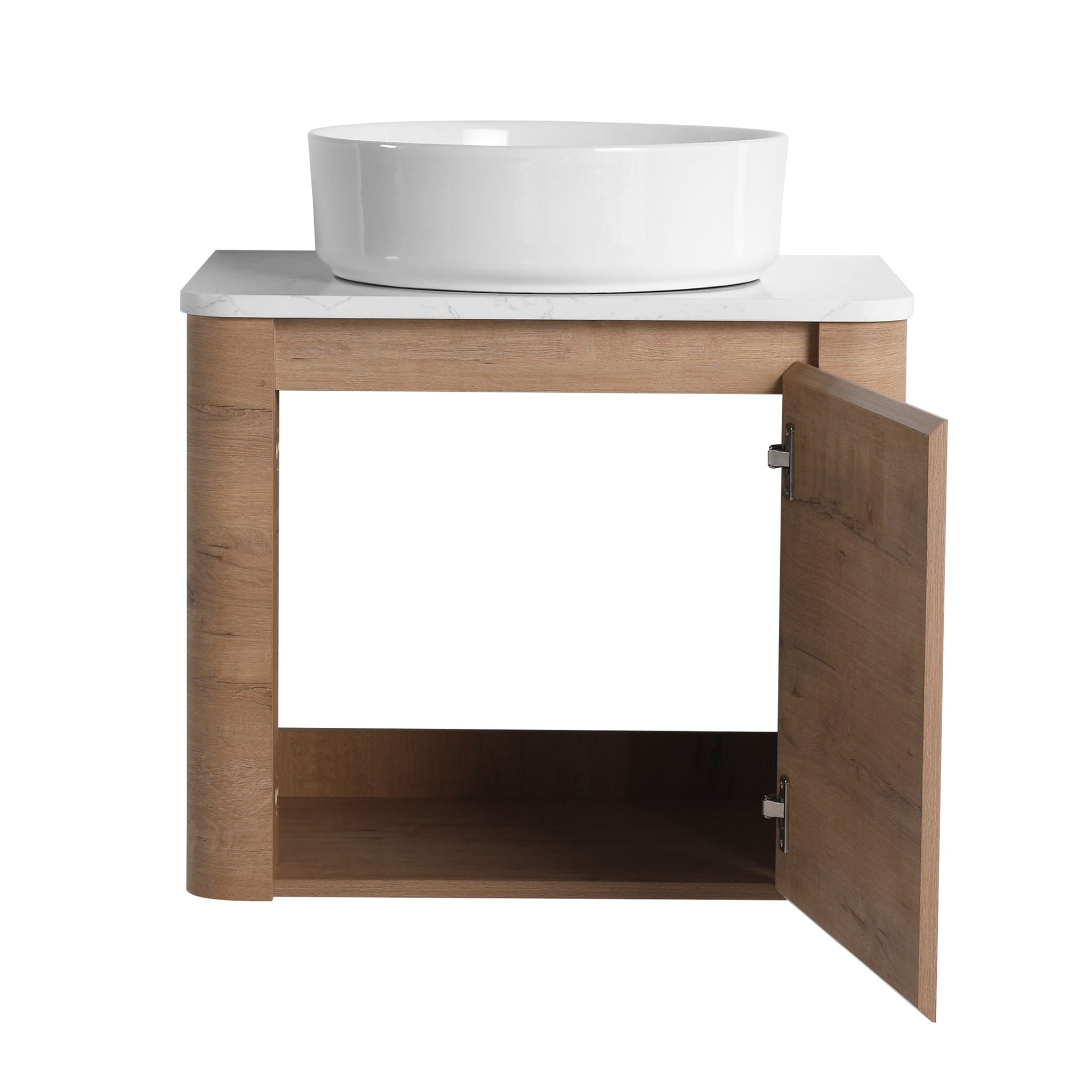 Wall Mounted Bathroom Vanity & Art Sink & 1 Soft Close Door