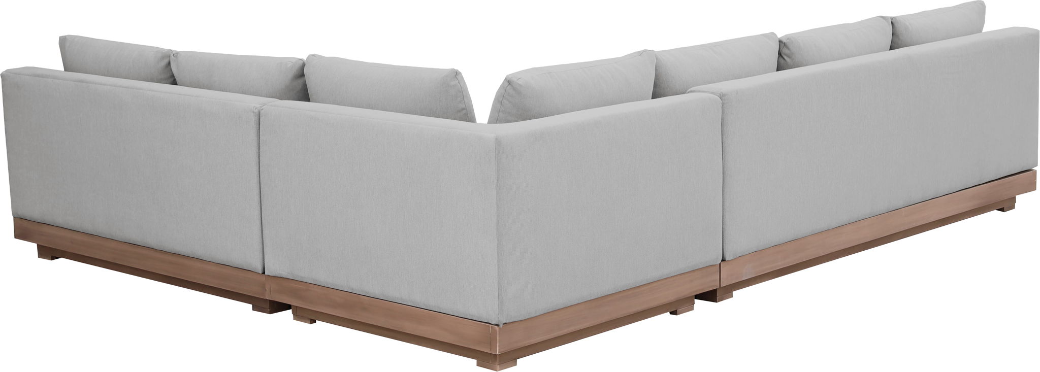Solace - Olefin Performance Fabric 3 Piece Outdoor Patio Modular Sectional (Sofa, Loveseat & Corner Chair)