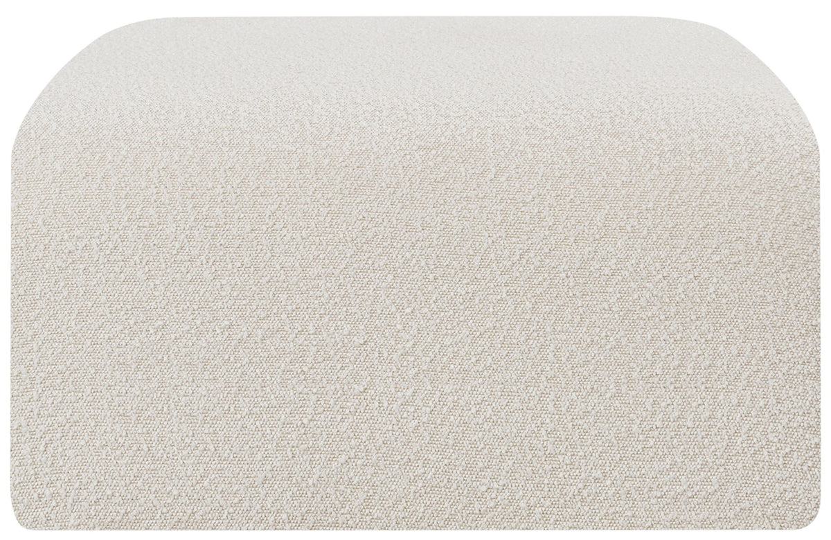Arc - Boucle Fabric Ottoman