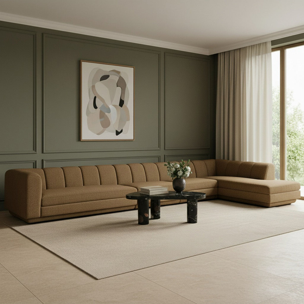 Modari - Sectional - Brown