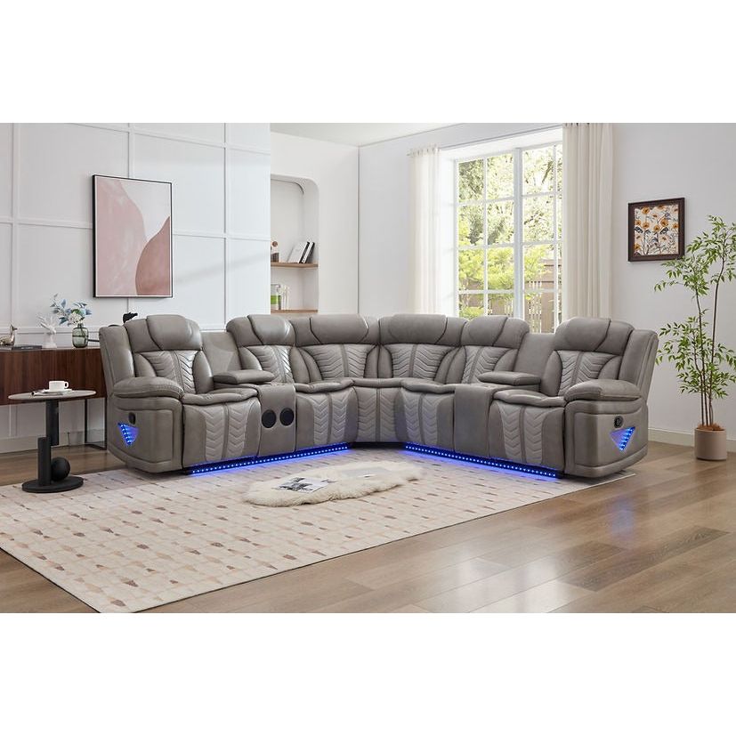 Innova Slate Reclining Sectional