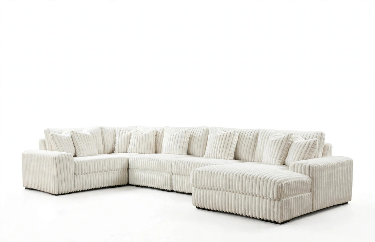 Dune Haven 5-Piece Corduroy Sectional