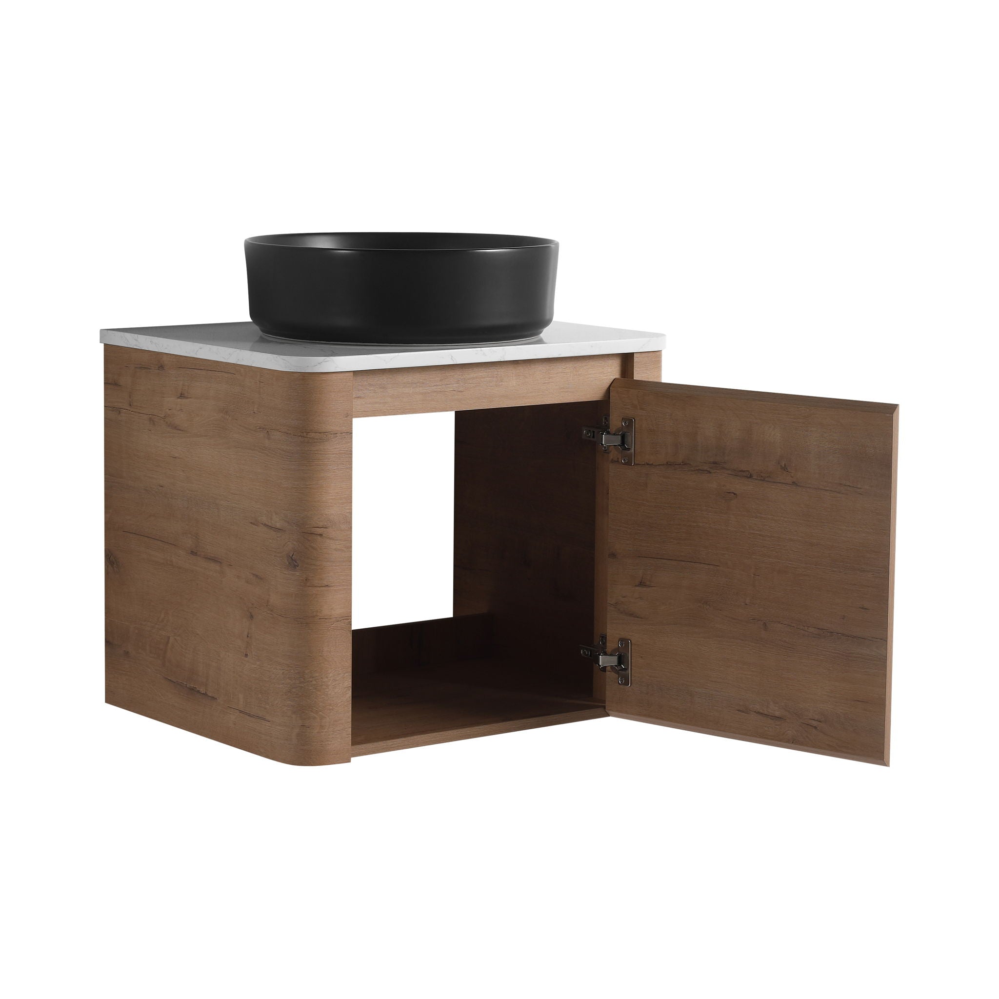 Wall Mounted Bathroom Vanity & Art Sink & 1 Soft Close Door