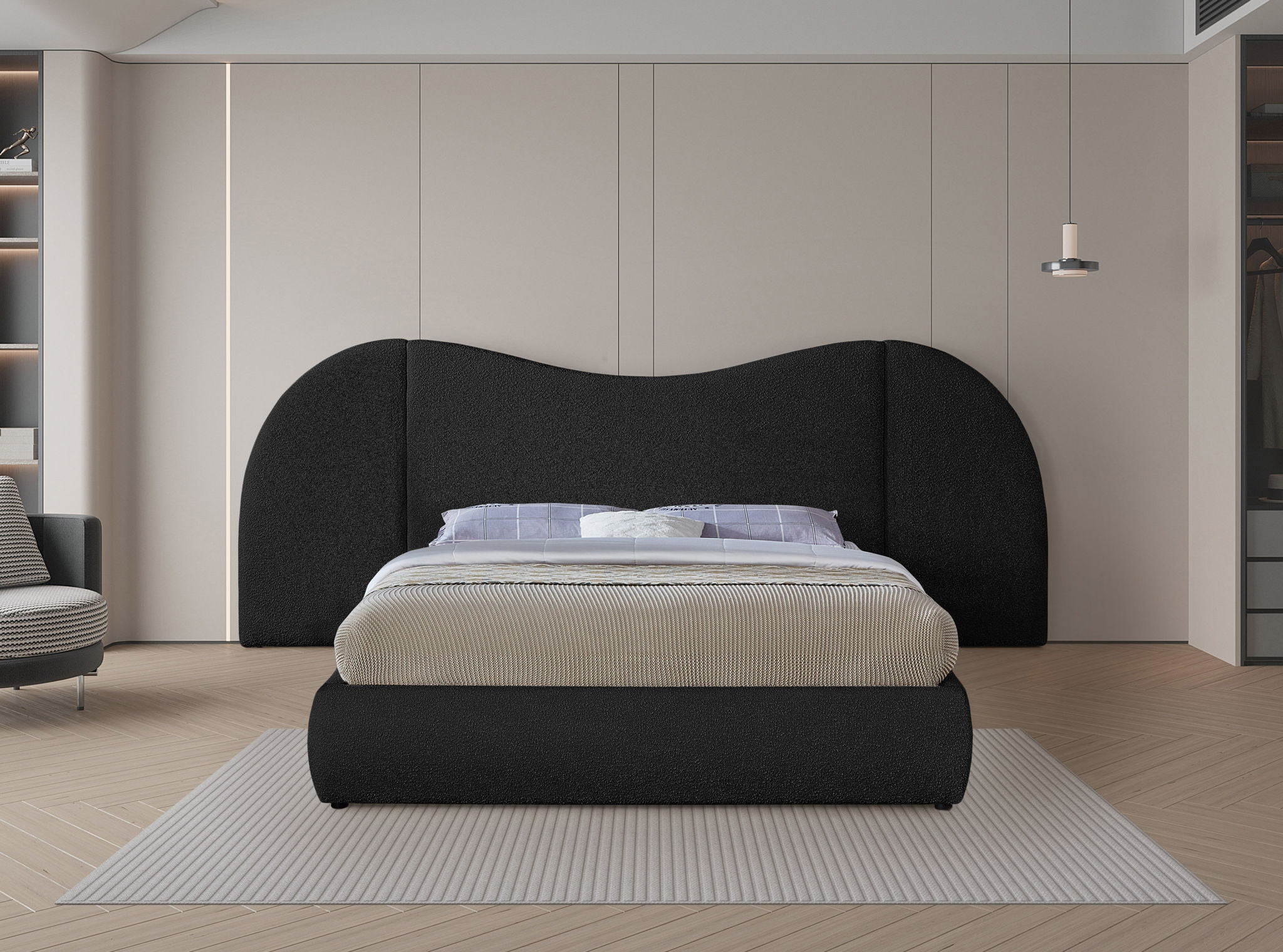 Everest - Boucle Fabric Bed