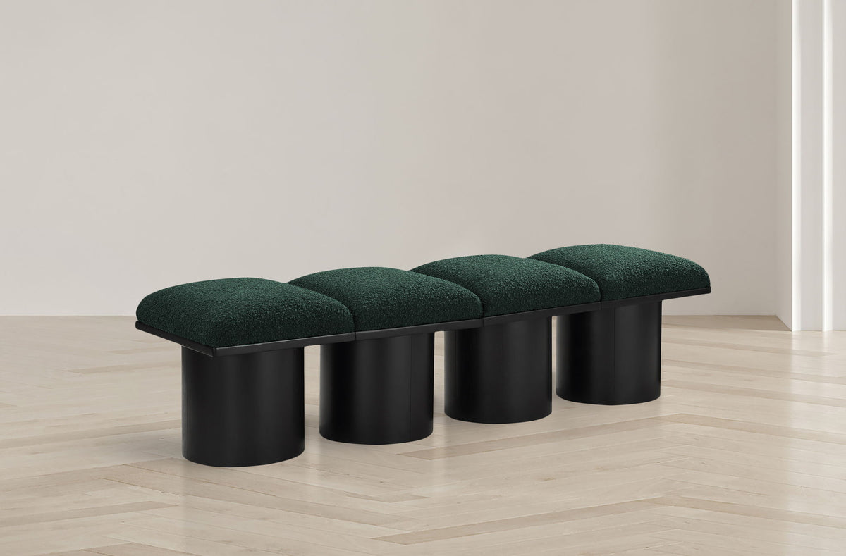 Pavilion - 4 Piece Modular Bench With Black Base