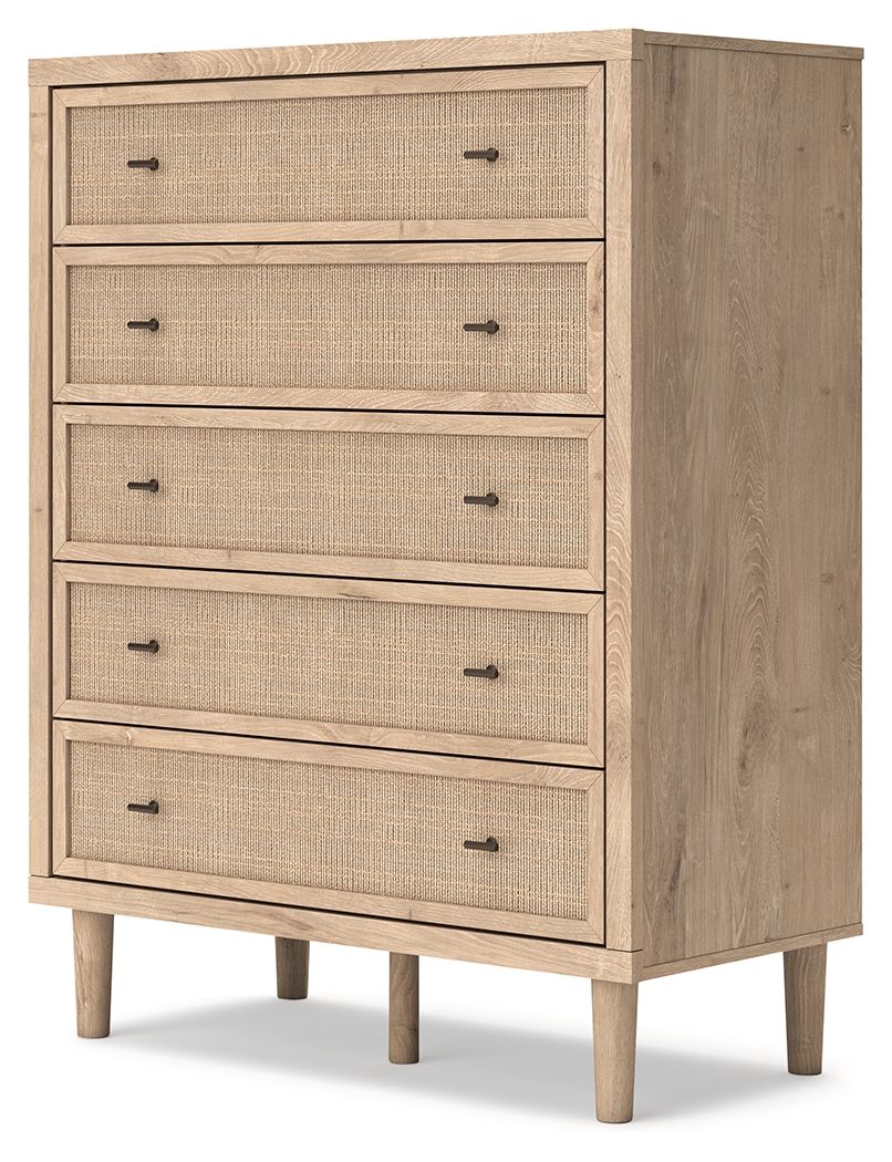 Cielden - Five Drawer Wide Chest - Two-Tone